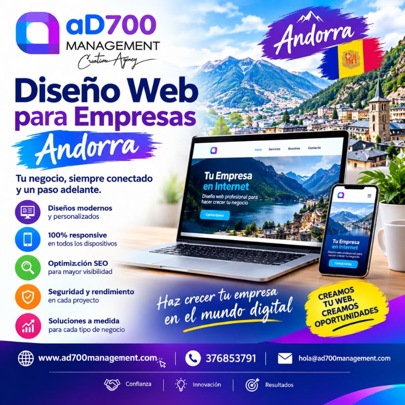 Diseño Web para Empresas Andorra con Soluciones Personalizadas